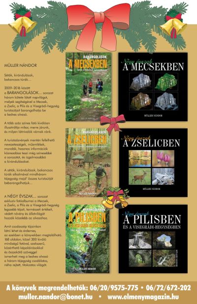 Müller Nándor könyvek - karácsonyi ajándékötlet - természetjárás